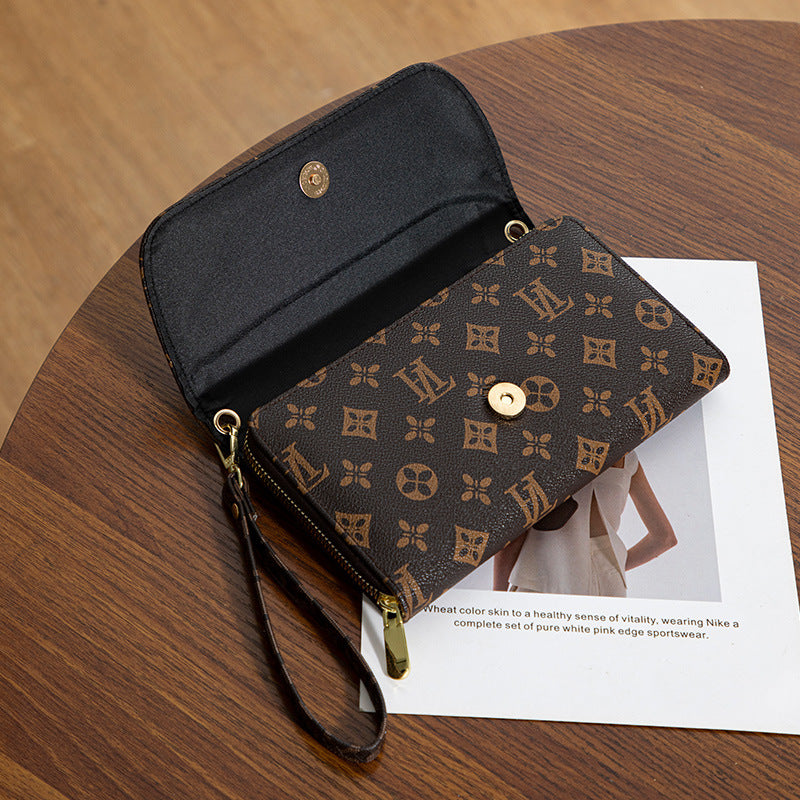 Supply Women's Clutch Bag Fashionable Letter Print Large Capacity Phone