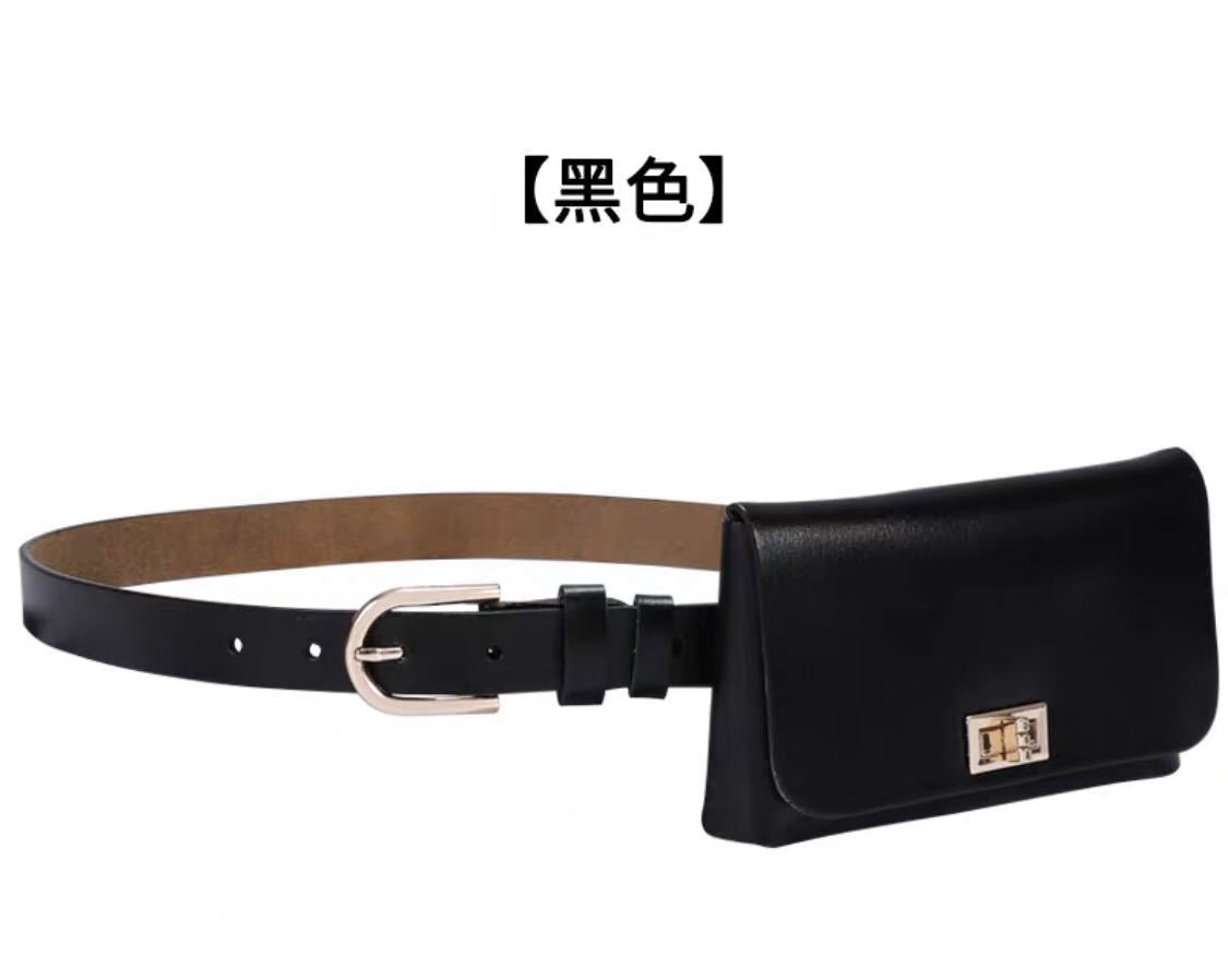 New Ladies Belt Cowhide Belt Genuine Leather Waist Bag All-match