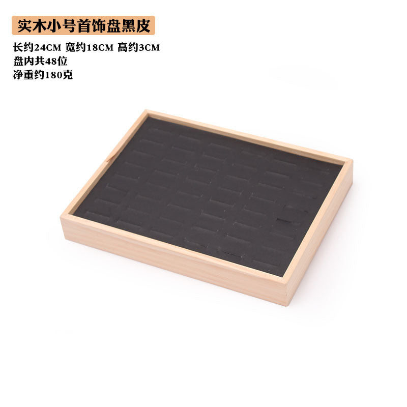 Simple solid wood small size hundred ring plate ring pair ring diamond