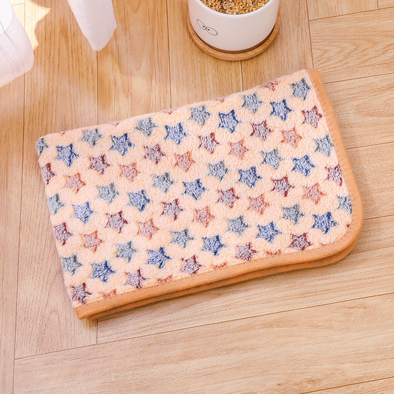 pet blanket mat cat and dog flannel blanket autumn and winter warm blanket