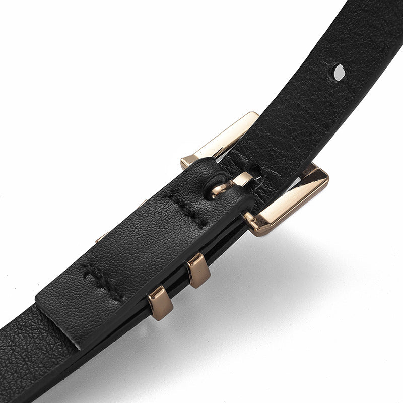 New Hot-Selling I-Buckle Thin Belt for Women, Fashionable, High-End