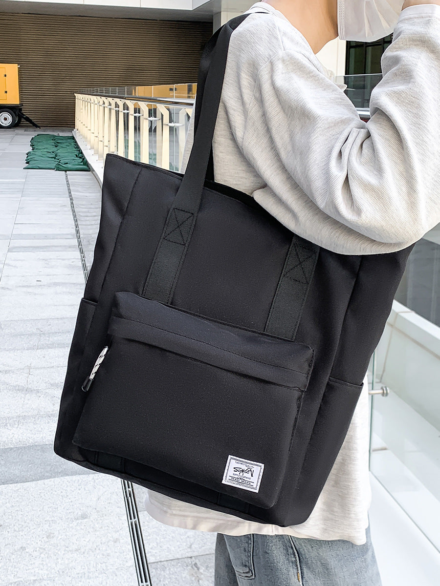 Men's handbag Korean-style tutorial hand-held schoolbag Tote simple