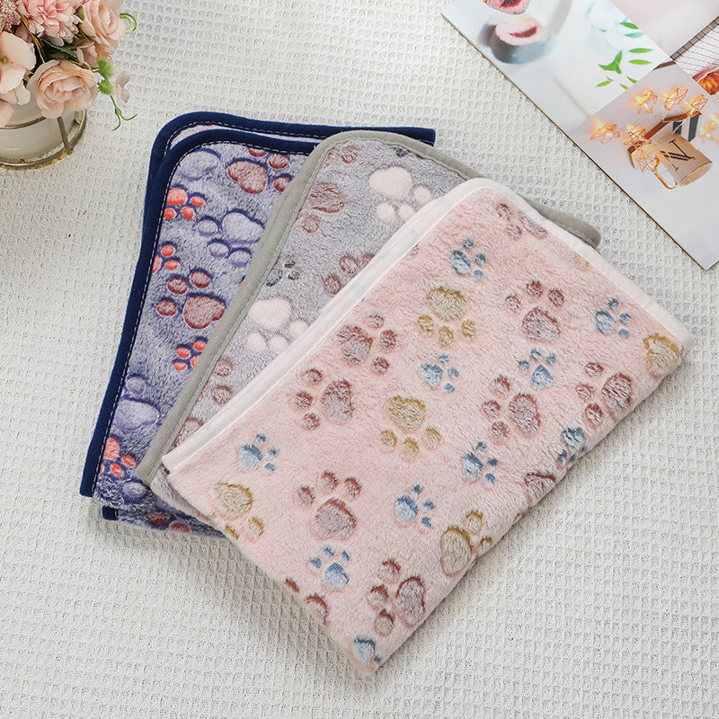 pet blanket mat cat and dog flannel blanket autumn and winter warm blanket