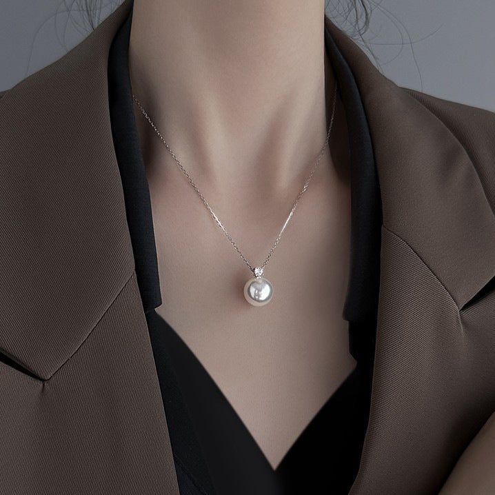 Princess Pearl Necklace, Princess Diana Style, Light Luxury Small Pendant
