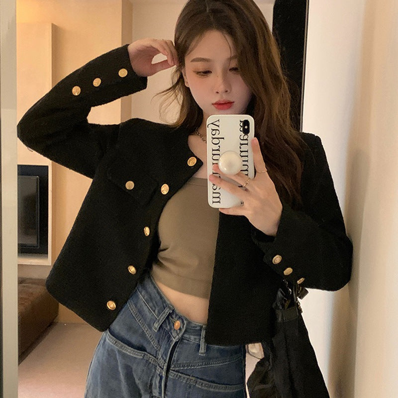 Short Small Fragrant Style Jacket for Women Spring & Fall French High-End