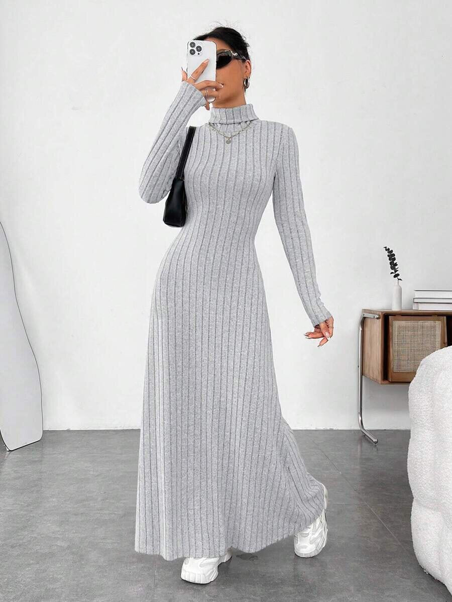 Autumn and Winter Women's Clothing, Slim-Fitting High Collar, Fashionable