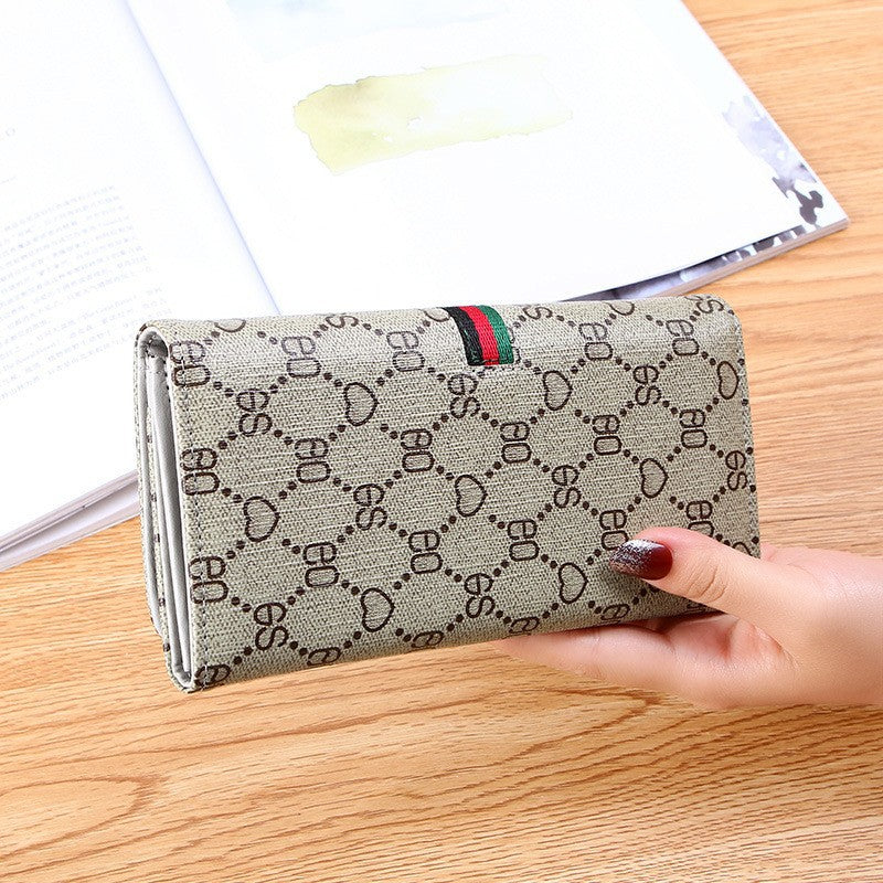 Long Wallet for Women Simple Foldableing Multi-Functional Hand Wallet Card