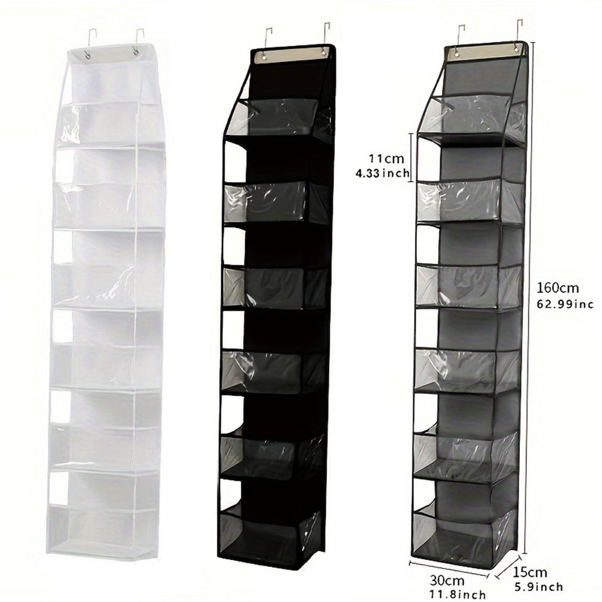 Wall-Mounted Storage Hanging Bag Behind the Door, Multi-Layered Dormitory