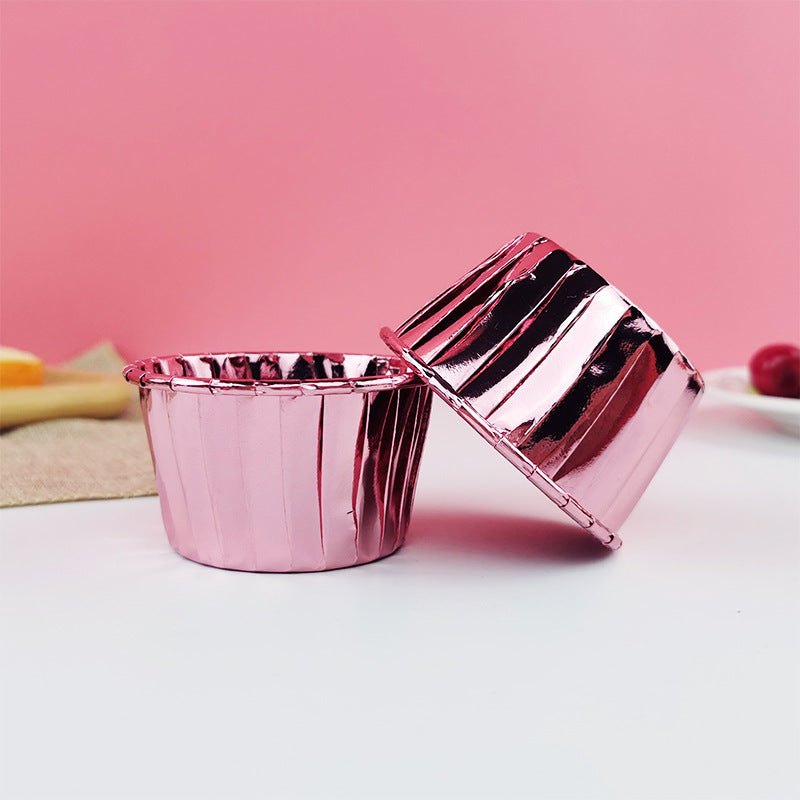 Large Maffin Cup Roll-up Cupcake Cups Golden Silver Cake Cups Maffin