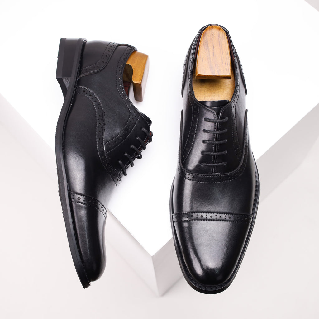 New Brogue Carved Men's Leather Shoes Men's Genuine Leather Business Shoes