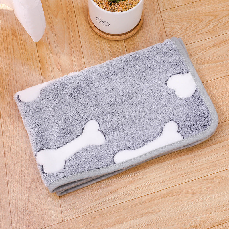 pet blanket mat cat and dog flannel blanket autumn and winter warm blanket