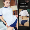 Whispers under the Moon Cos Japanese Style Sexy Swimsuit Blue and White
