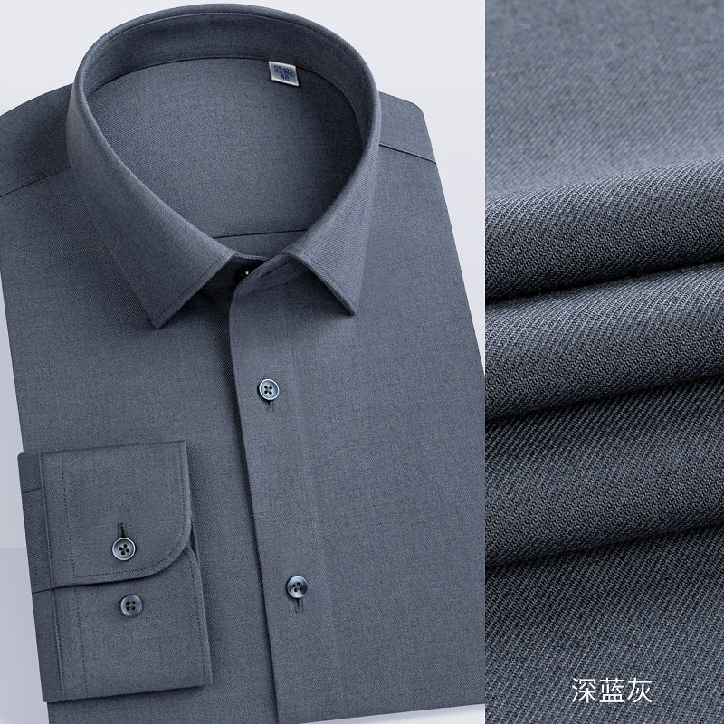 Men's Long-Sleeved Shirt Made of Sheep Wool, Machine Washable, Autumn and