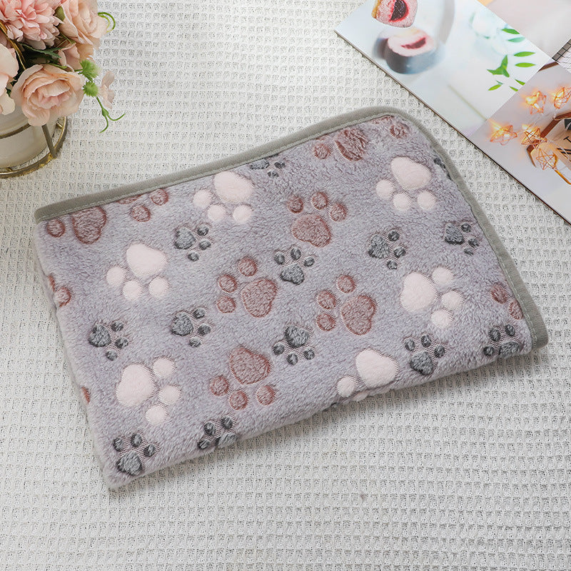 pet blanket mat cat and dog flannel blanket autumn and winter warm blanket