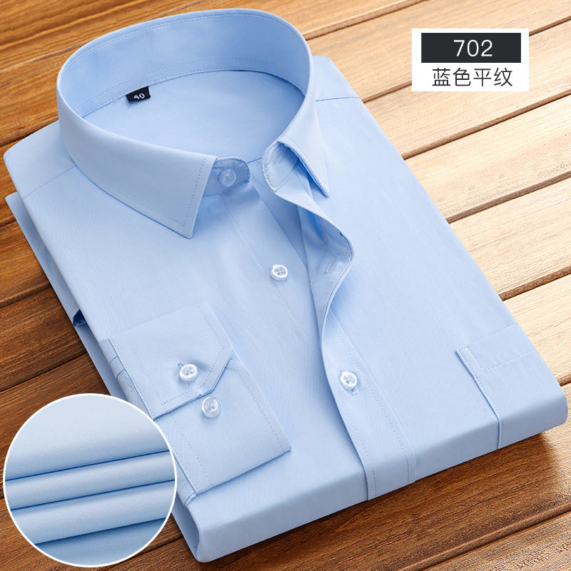 Spring and Summer New Striped Long-Sleeved Shirts for Men, Business Casual