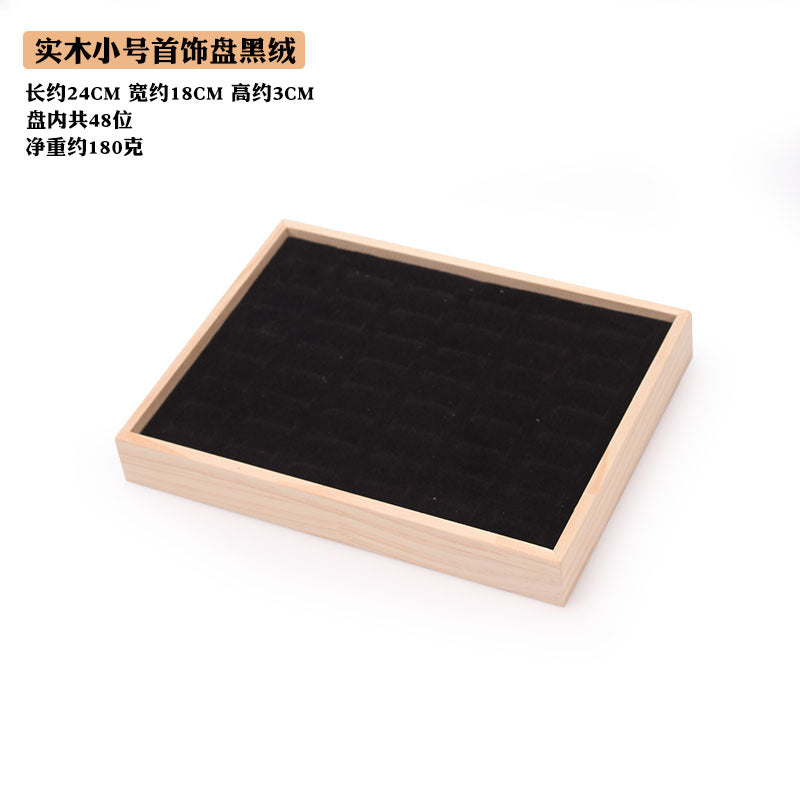 Simple solid wood small size hundred ring plate ring pair ring diamond