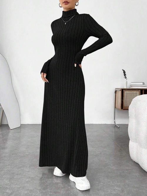 Autumn and Winter Women's Clothing, Slim-Fitting High Collar, Fashionable