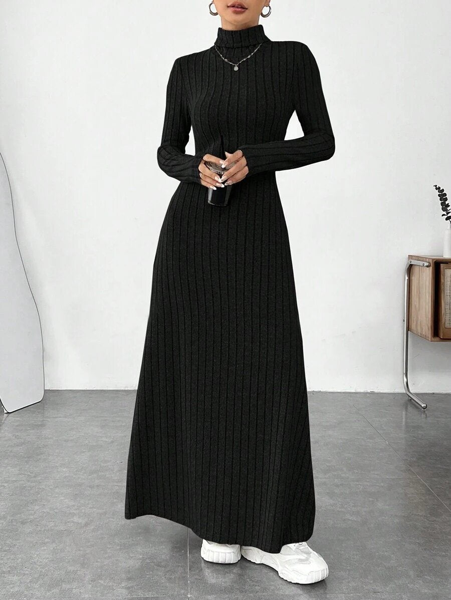 Autumn and Winter Women's Clothing, Slim-Fitting High Collar, Fashionable