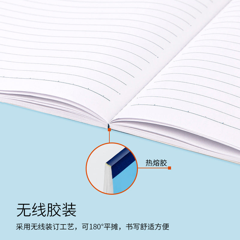 Deli Notebook B5 Large A4 Notepad Thickeneded Soft Copy A5 Simple Business