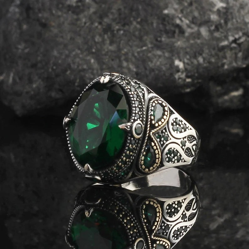 Avenzo Retro Personalized Men's Ring