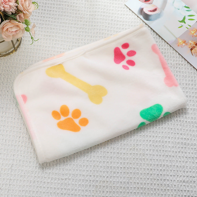pet blanket mat cat and dog flannel blanket autumn and winter warm blanket