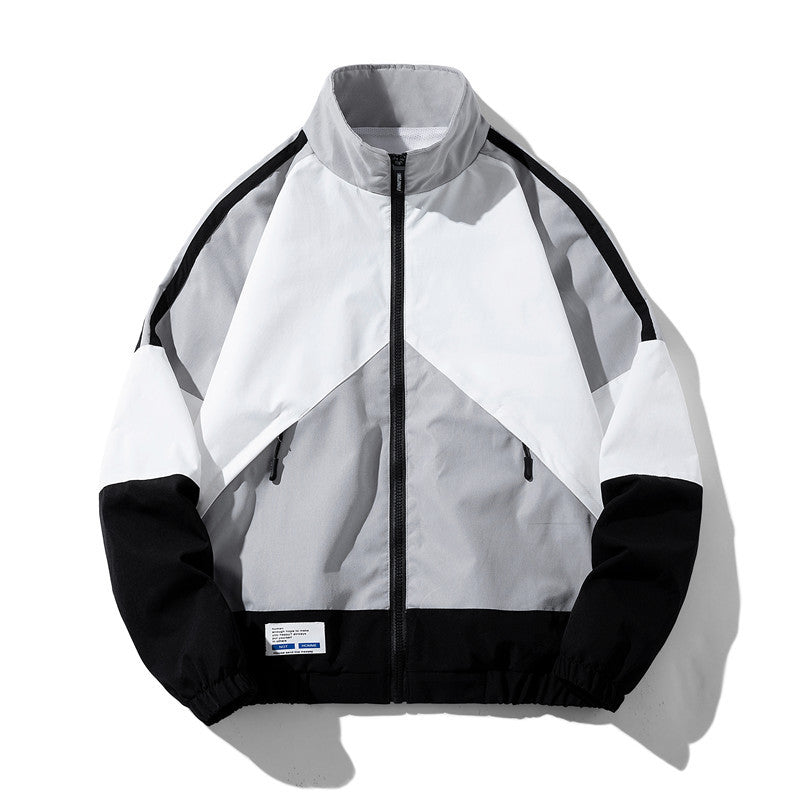 Spring and Autumn New Men's Tops Sports Casual Loose Tops Teenagers Color