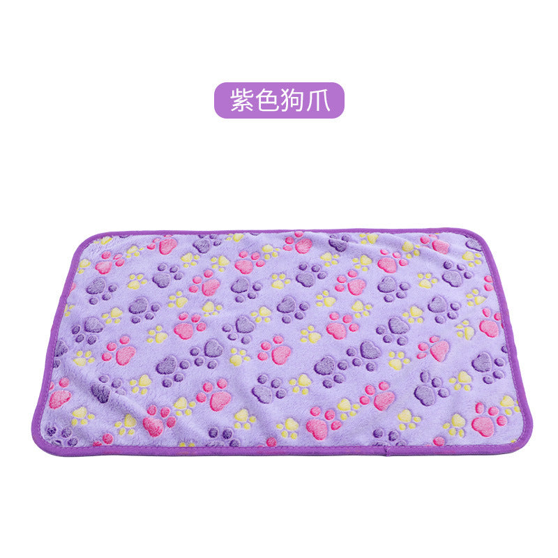 pet blanket mat cat and dog flannel blanket autumn and winter warm blanket