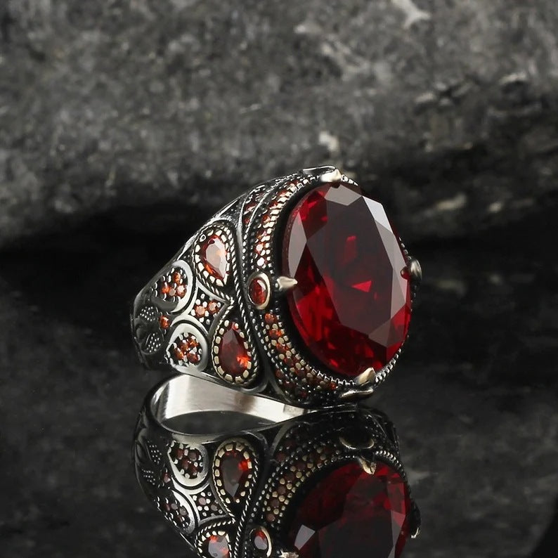 Avenzo Retro Personalized Men's Ring