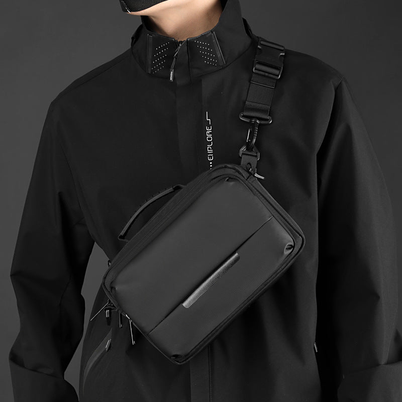 WEPOWER Simple Fashion Shoulder Bag Men's Casual Crossbody Bag Waterproof