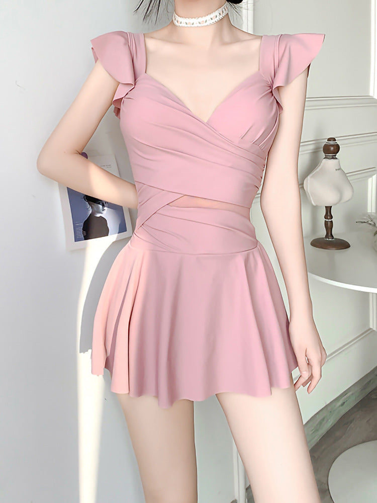 New Swimsuit for Women, Belly-Covering, Slimming Look, One-Piece