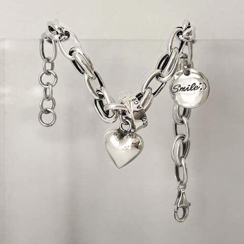 Six-pointed Star Old 925 Sterling Silver Bracelet Women's Autumn and