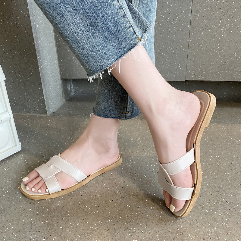 Slippers for Women Summer Outer Wear K-Style Ins Popular Shrimp Skin