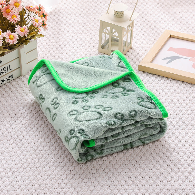 pet blanket mat cat and dog flannel blanket autumn and winter warm blanket