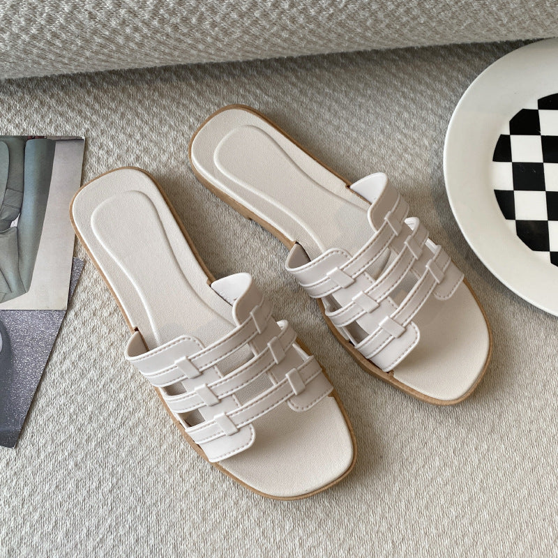 Slippers for Women Summer Outer Wear K-Style Ins Popular Shrimp Skin