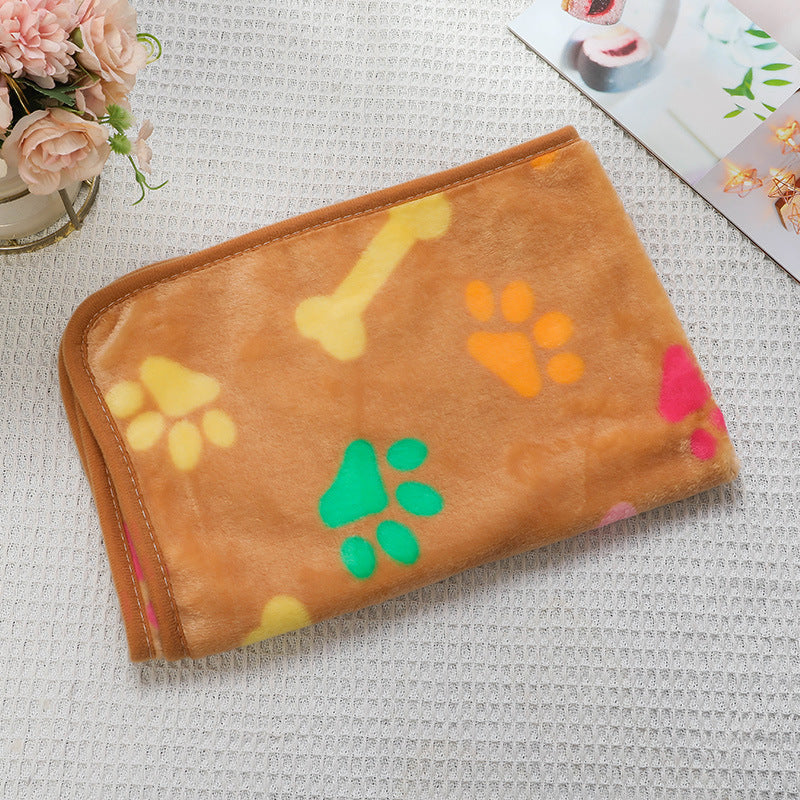 pet blanket mat cat and dog flannel blanket autumn and winter warm blanket