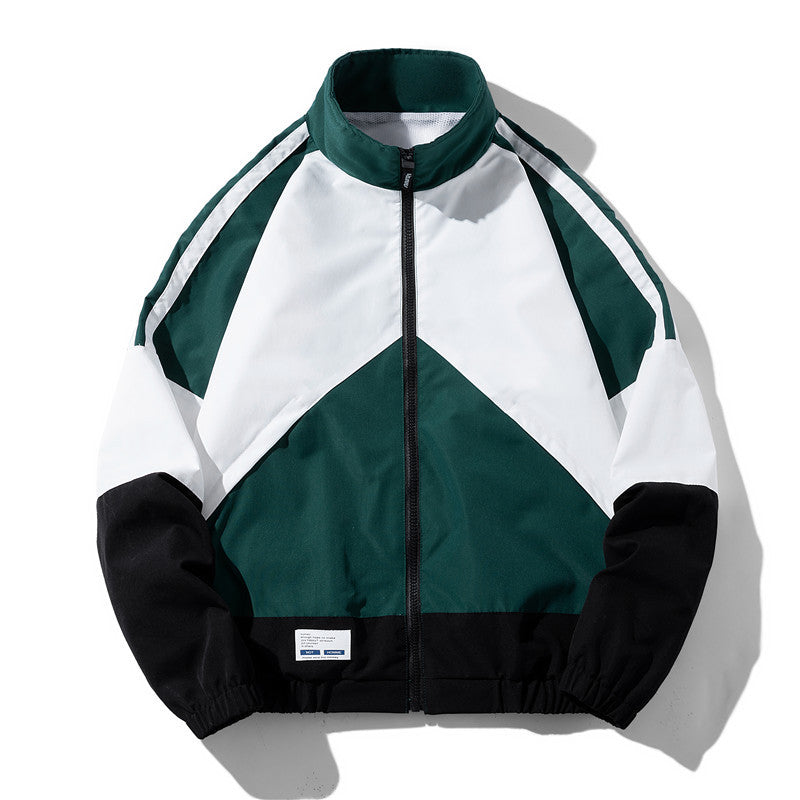 Spring and Autumn New Men's Tops Sports Casual Loose Tops Teenagers Color