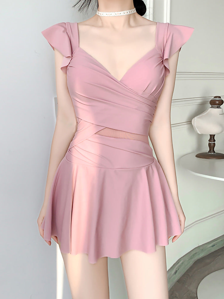 New Swimsuit for Women, Belly-Covering, Slimming Look, One-Piece