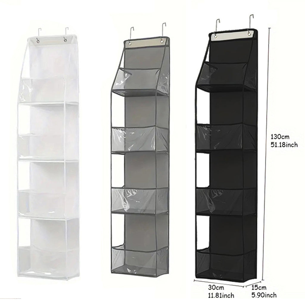 Wall-Mounted Storage Hanging Bag Behind the Door, Multi-Layered Dormitory