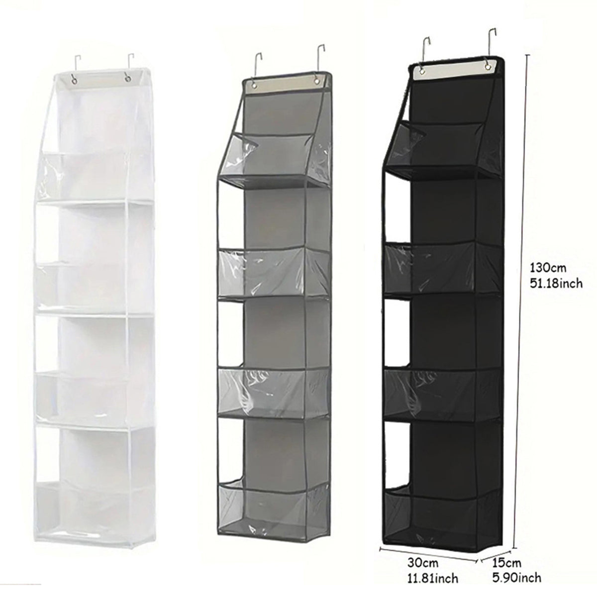 Wall-Mounted Storage Hanging Bag Behind the Door, Multi-Layered Dormitory