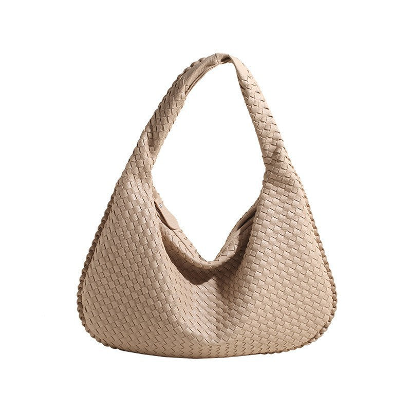 Woven Women's Bag Dumpling Bag New Simple Big Brand Shoulder Bag Autumn