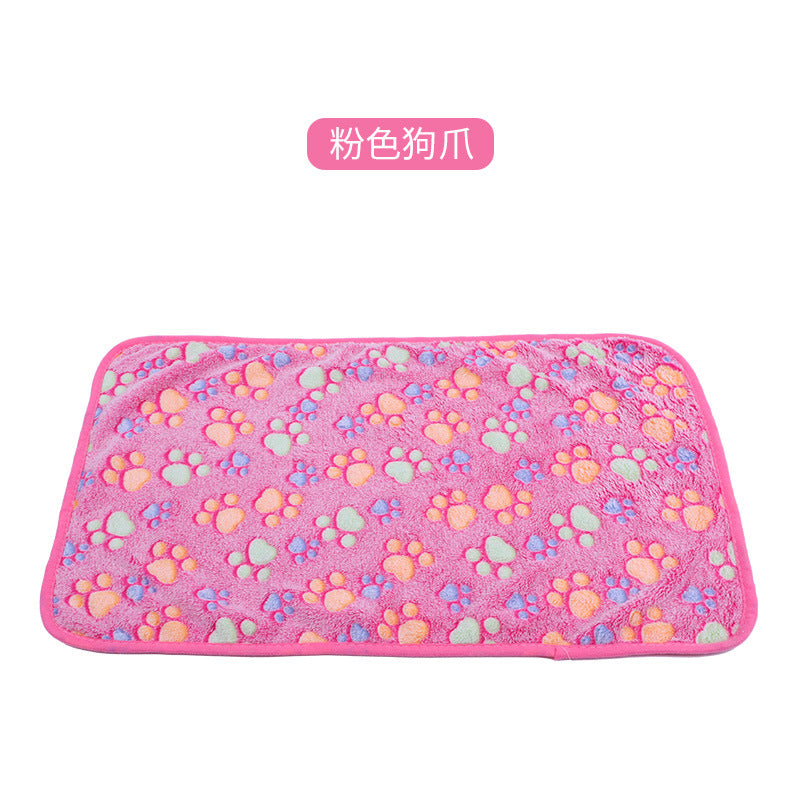 pet blanket mat cat and dog flannel blanket autumn and winter warm blanket