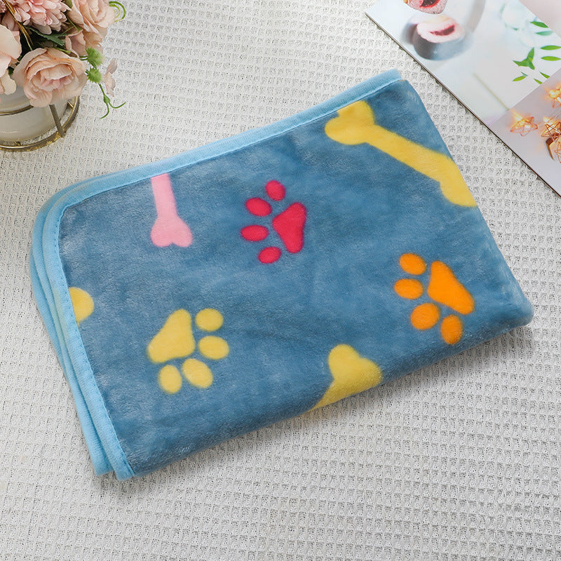 pet blanket mat cat and dog flannel blanket autumn and winter warm blanket