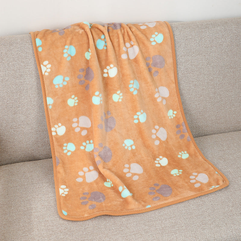 pet blanket mat cat and dog flannel blanket autumn and winter warm blanket
