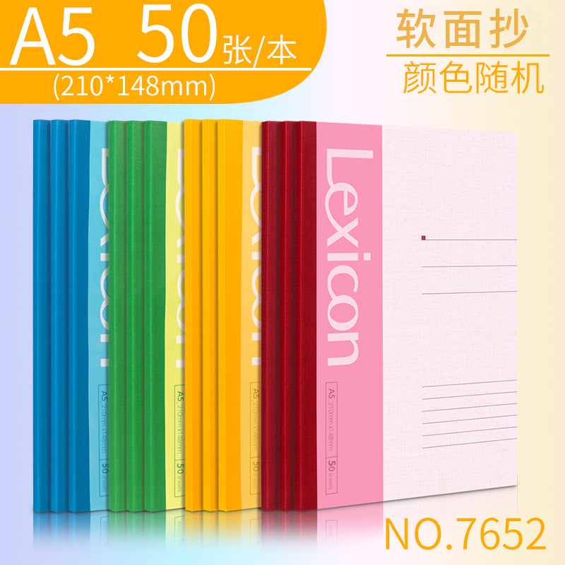 Deli Notebook B5 Large A4 Notepad Thickeneded Soft Copy A5 Simple Business