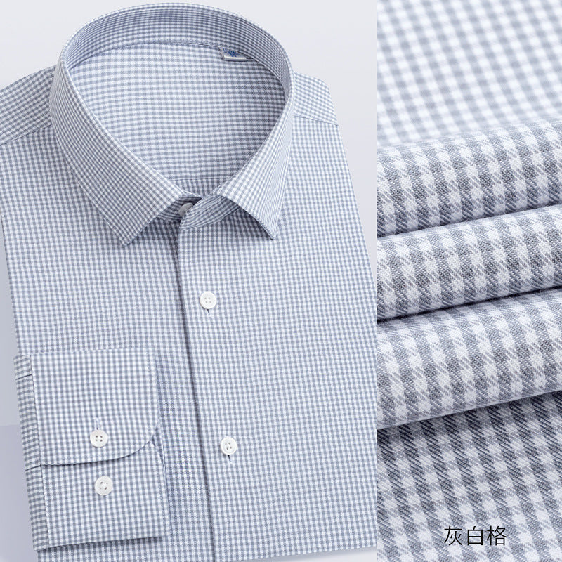 Men's Long-Sleeved Shirt Made of Sheep Wool, Machine Washable, Autumn and