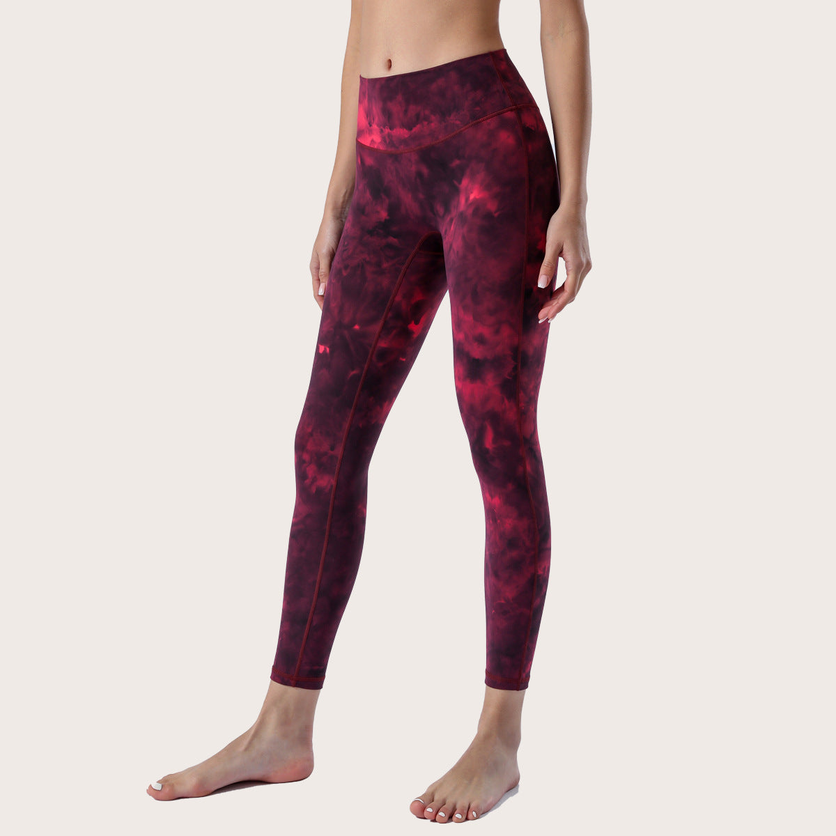 Spring and Summer New Naked Yoga Pants Women's No Embarrassment Line High