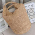 New High-End Raffia Woven Bag, Handmade Straw Bag, Seaside Vacation Beach