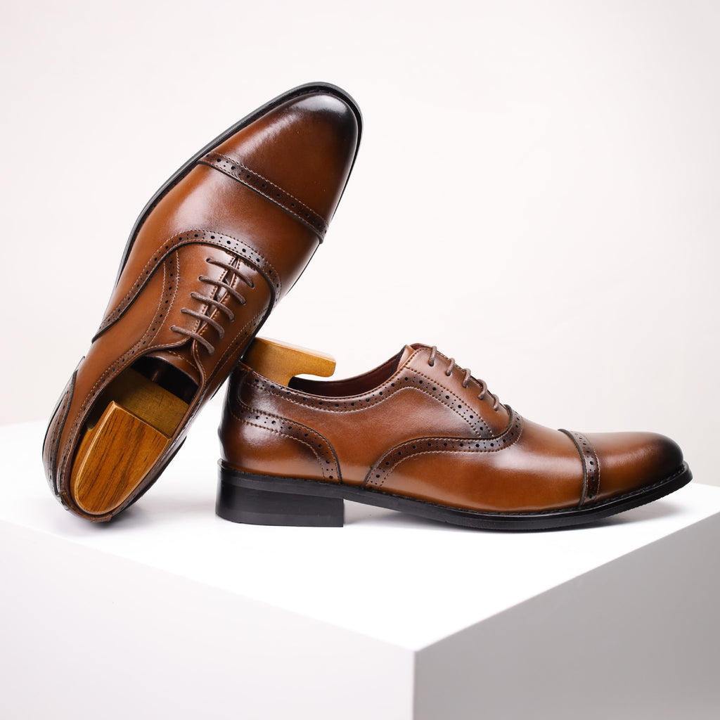 New Brogue Carved Men's Leather Shoes Men's Genuine Leather Business Shoes