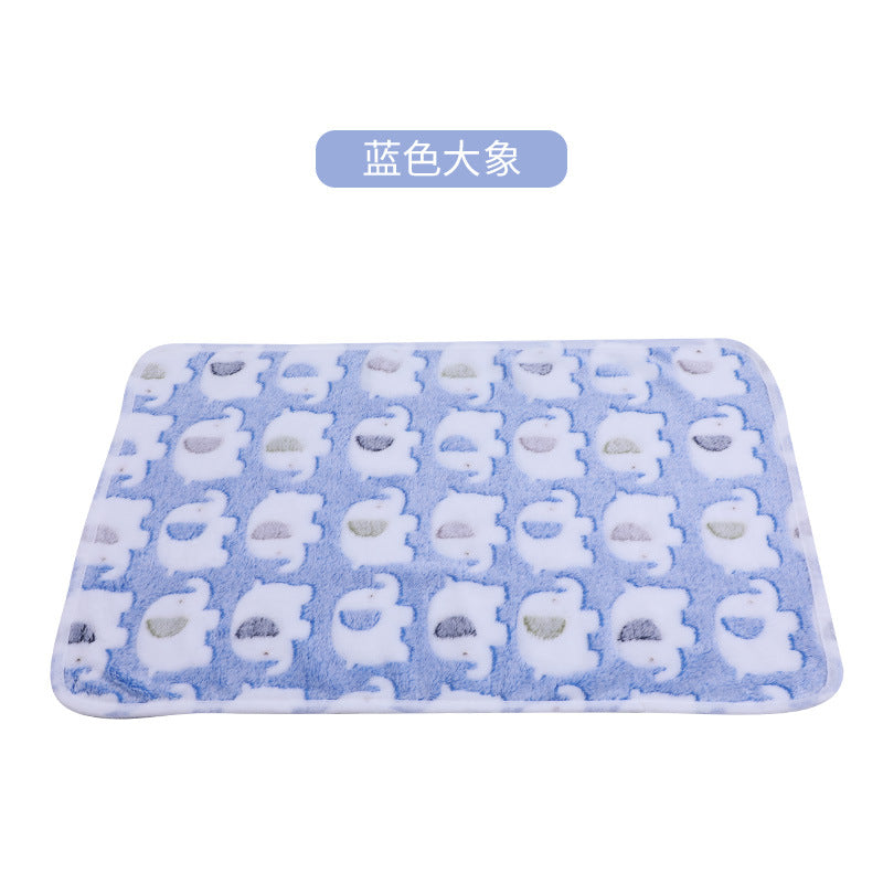 pet blanket mat cat and dog flannel blanket autumn and winter warm blanket