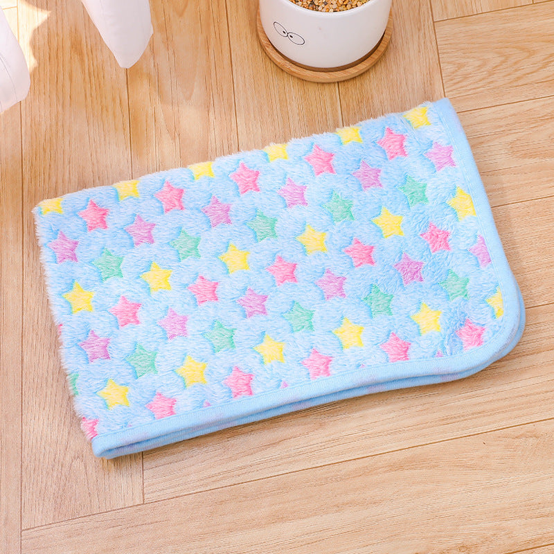 pet blanket mat cat and dog flannel blanket autumn and winter warm blanket